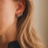 Hoops set van 3-zilver