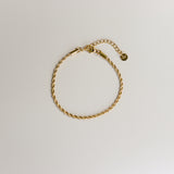 Armband rond gedraaid-goud
