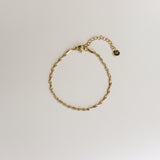Armband plat gedraaid-goud