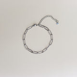 Schakelarmband-zilver