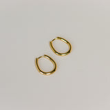 Hoops druppelvorm-goud