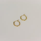 Hoops dubbel gedraaid-goud