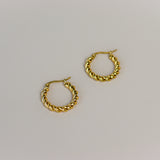 Hoops dik gedraaid-goud