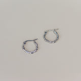 Hoops dubbel gedraaid-zilver