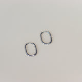 Hoops ovaal-zilver
