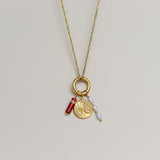 Lange ketting fijn gedraaid- goud