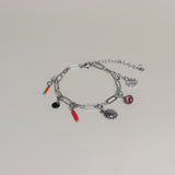 Schakelarmband-zilver