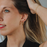 Hoops dik gedraaid-goud