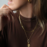 Bruine kraaltjes lang-goud