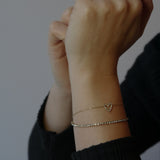 Armband met strass steentjes-goud