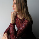 Armband met muntjes-goud