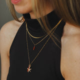 Dunne basic ketting- goud