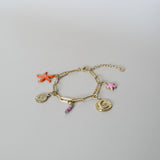 Knijpbedel oranje zeester-goud