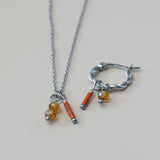 Basic kraaltjes oranje&roest-zilver