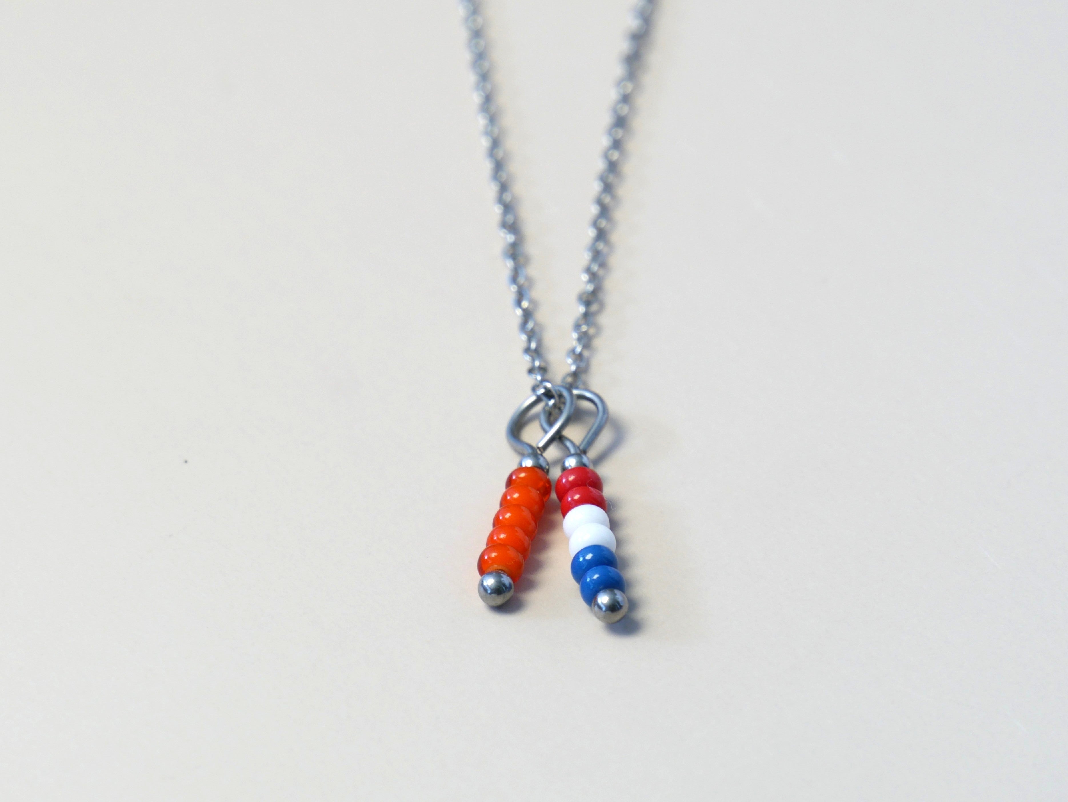 Oranje ronde kraaltjes Kingsday-zilver
