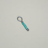 Basic kraaltjes turquoise-zilver