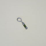 Groen met zilveren kraaltjes-zilver