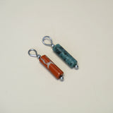 Roestkleurige natuursteen tube-zilver