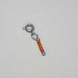 Knijpbedel oranje basic kraaltjes-zilver