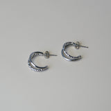 Hoops dubbele ring-zilver