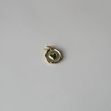 Ronde bedel met hart-goud