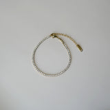 Armband met strass steentjes-goud