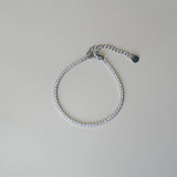Armband met strass steentjes-zilver