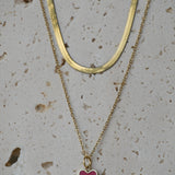 Rood hartje - goud
