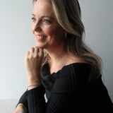 Hoops met strass steentjes- goud