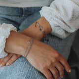Armband drie delig-zilver