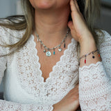 Schakelarmband-zilver